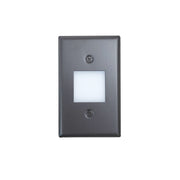 Nora NSW-6629BZ Mini LED Step Light w/ Frosted Glass Lens Face Plate, 1W, 90+ CRI, 2700K, Bronze, 120V Non-Dimming