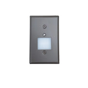 Nora NSW-6629PC/BZ Mini LED Step Light w/ Photocell, Frosted Glass Lens Face Plate, 1W, 90+ CRI, 2700K, Bronze, 120V Non-Dimming