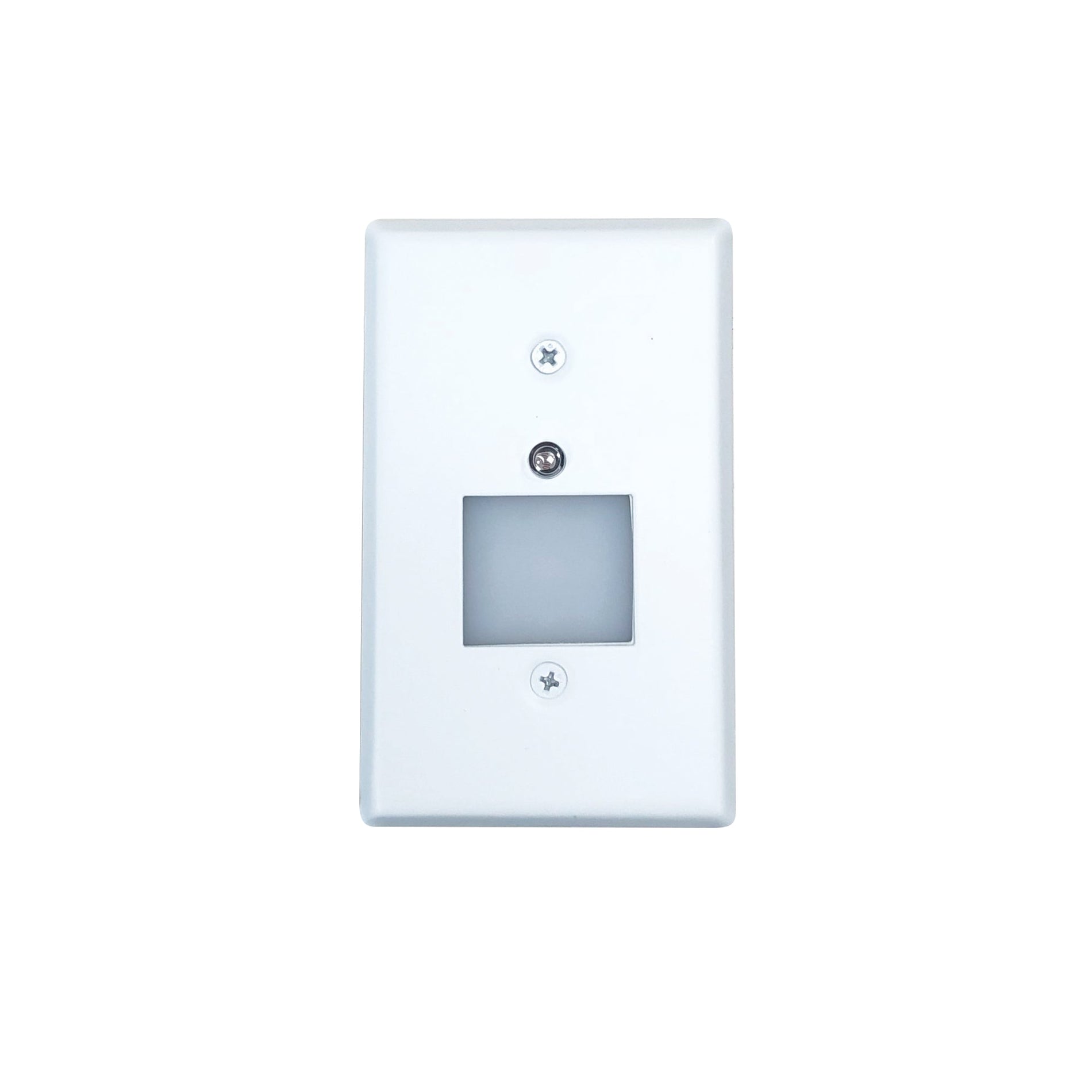 Nora NSW-6629PC/W Mini LED Step Light w/ Photocell, Frosted Glass Lens Face Plate, 1W, 90+ CRI, 2700K, White, 120V Non-Dimming