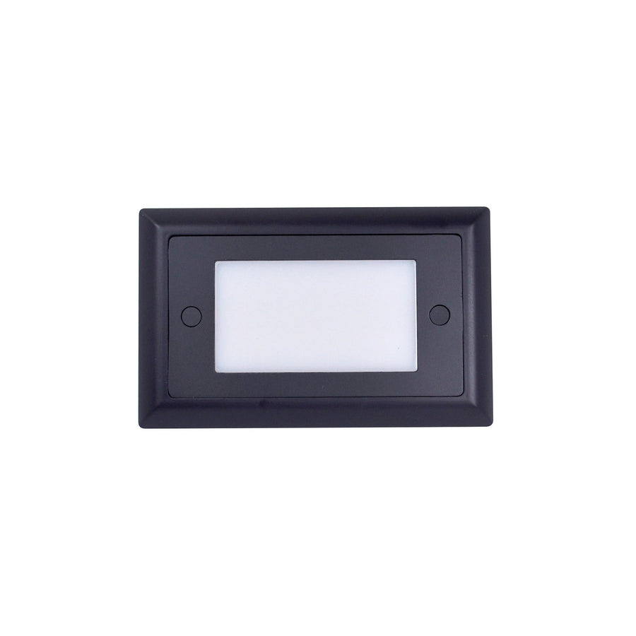 Nora NSW-642/30BZ Mia Die-Cast Mini LED Step Light w/ Frosted Lens Face, 74lm, 1.5W, 3000K, Bronze, 120V Dimming