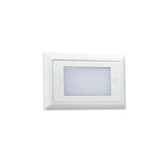 Nora NSW-642/30W Mia Die-Cast Mini LED Step Light w/ Frosted Lens Face, 74lm, 1.5W, 3000K, White, 120V Dimming