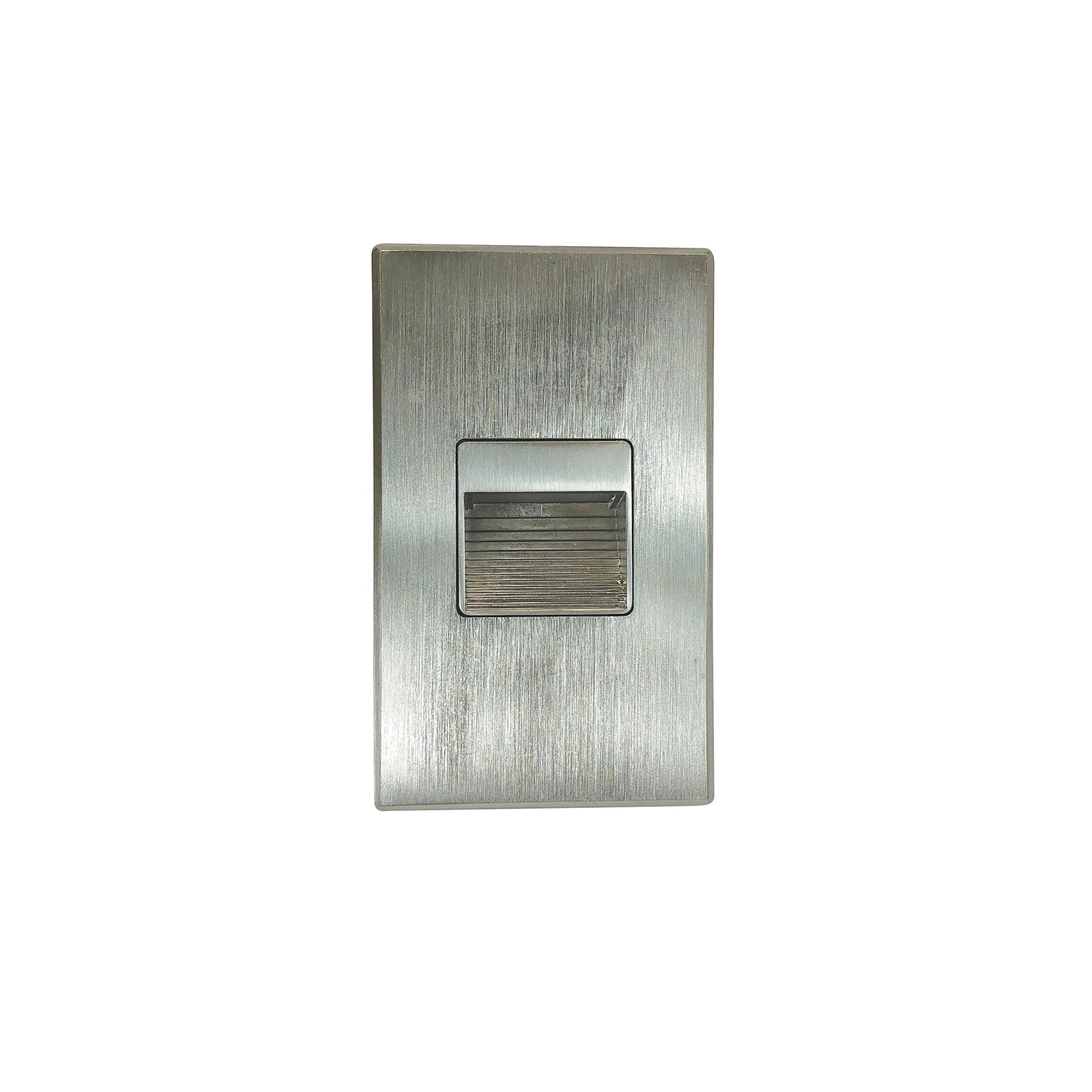 Nora NSW-720/30BN Ari LED Step Light w/ Interchangeable Horizontal and Vertical Face Plates, 47lm / 2.5W, 3000K, Brushed Nickel Finish
