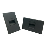 Nora NSW-720/30B Ari LED Step Light w/ Interchangeable Horizontal and Vertical Face Plates, 47lm / 2.5W, 3000K, Black Finish