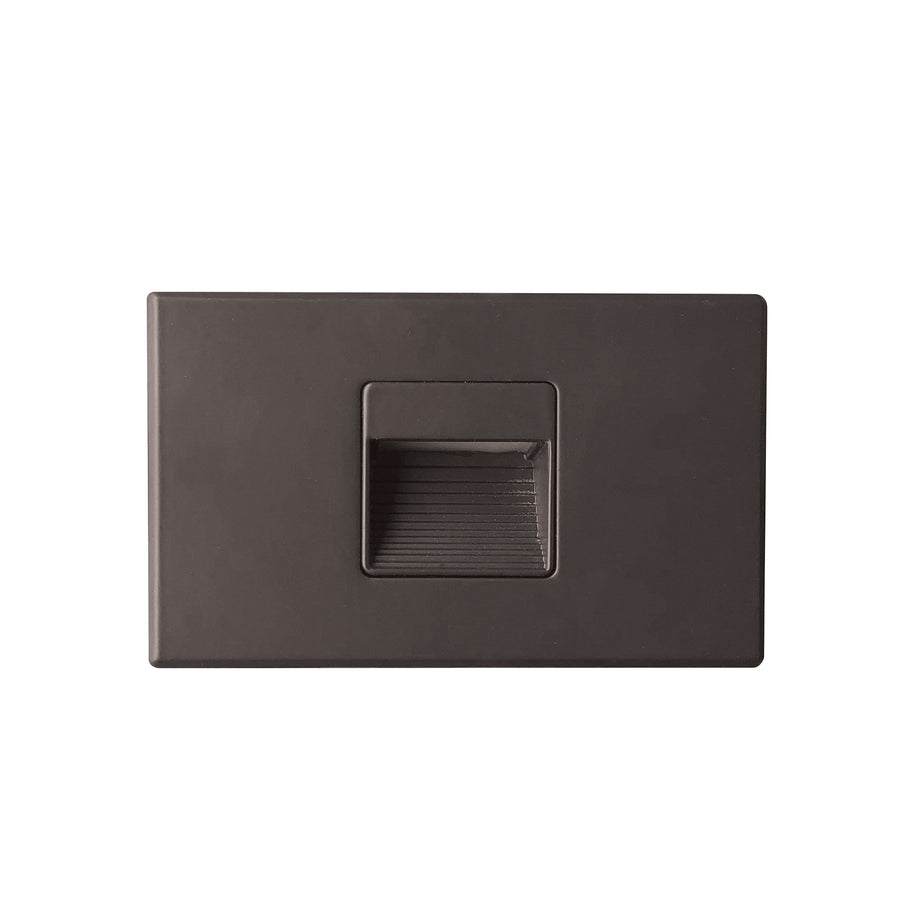 Nora NSW-720/40DBZ Ari LED Step Light w/ Interchangeable Horizontal and Vertical Face Plates, 47lm / 2.5W, 4000K, Deep Bronze Finish