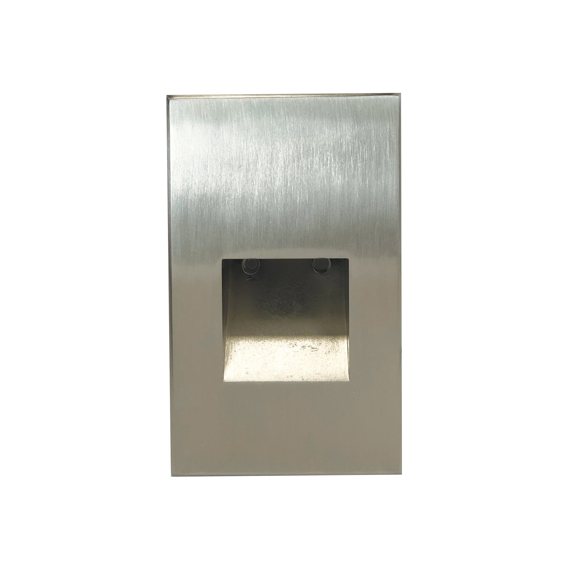 Nora NSW-730/30BN Ari LED Step Light w/ Vertical Wall Wash Face Plate, 37lm / 2.5W, 3000K, Brushed Nickel Finish