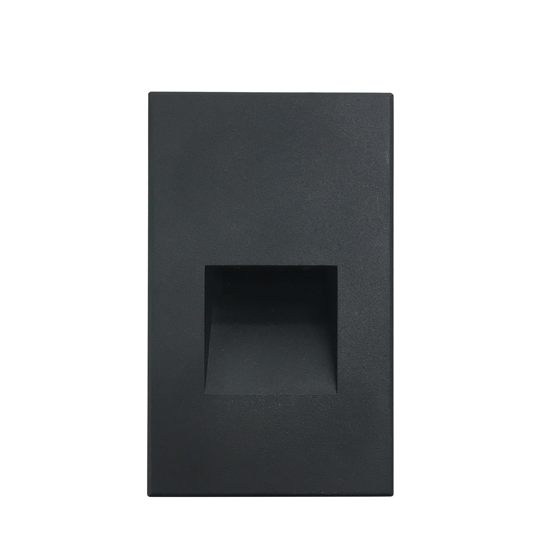 Nora Lighting NSW-730/SCB — Ari LED Step Light w/ Vertical Wall Wash Face Plate, 95lm / 3W, 5CCT, Black Finish