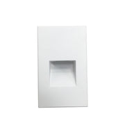 Nora NSW-730/30W Ari LED Step Light w/ Vertical Wall Wash Face Plate, 37lm / 2.5W, 3000K, White Finish