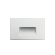 Nora NSW-740/40W Ari LED Step Light w/ Horizontal Wall Wash Face Plate, 88lm / 5W, 4000K, White Finish