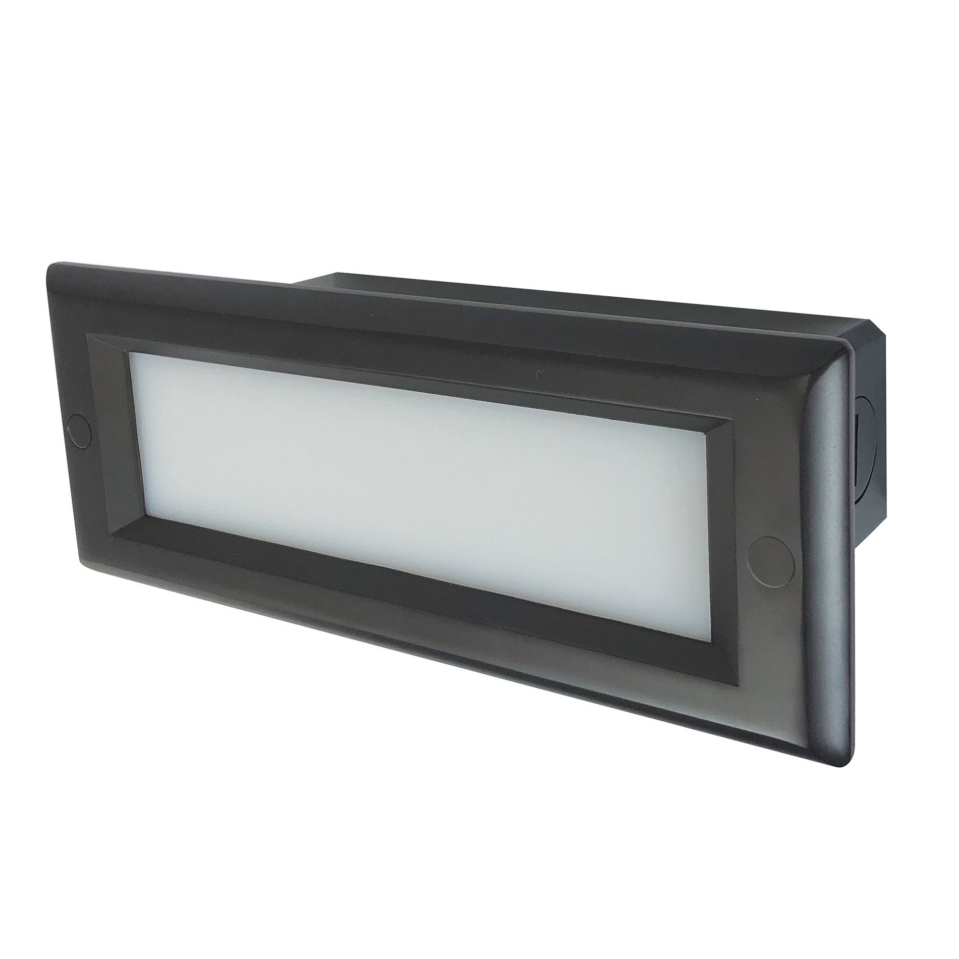 Nora NSW-842/SCBZ Brick Die-Cast LED Step Light w/ Frosted Lens Face Plate, Selectable CCT, Bronze Finish
