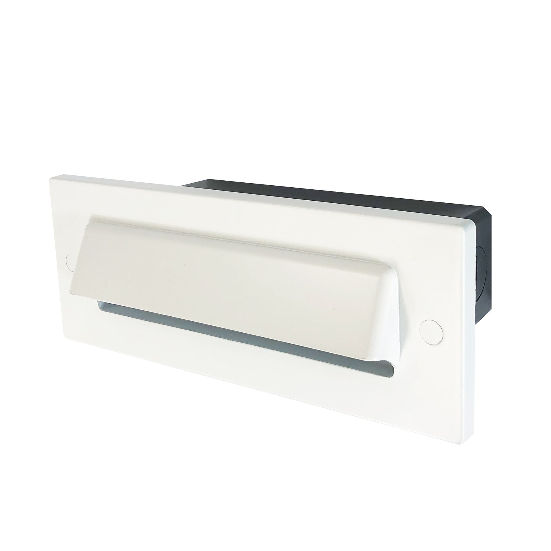 Nora Lighting NSW-730/SCW — Ari LED Step Light w/ Vertical Wall Wash Face Plate, 95lm / 3W, 5CCT, White Finish