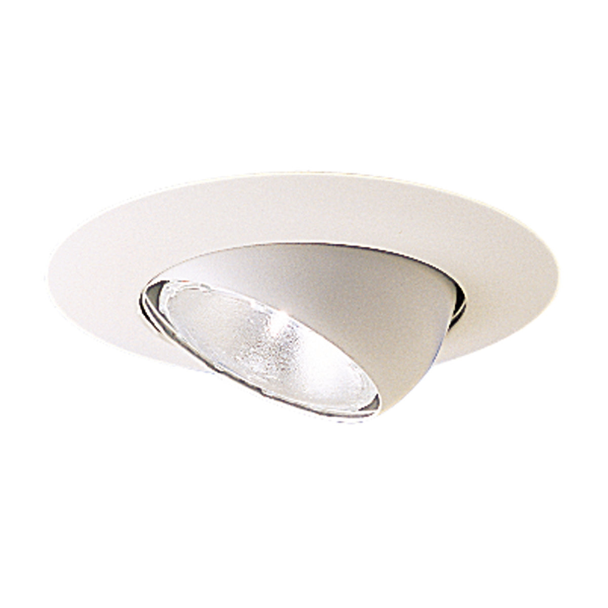 Nora NT-28 6 inch BR/PAR30 Eyeball w/ Metal Trim, White