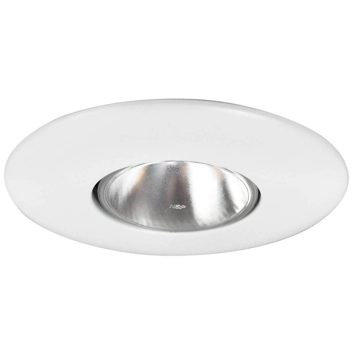 Nora Lighting NT-30 - Recessed - 6 Inch BR30/PAR30 Open Metal Trim, White