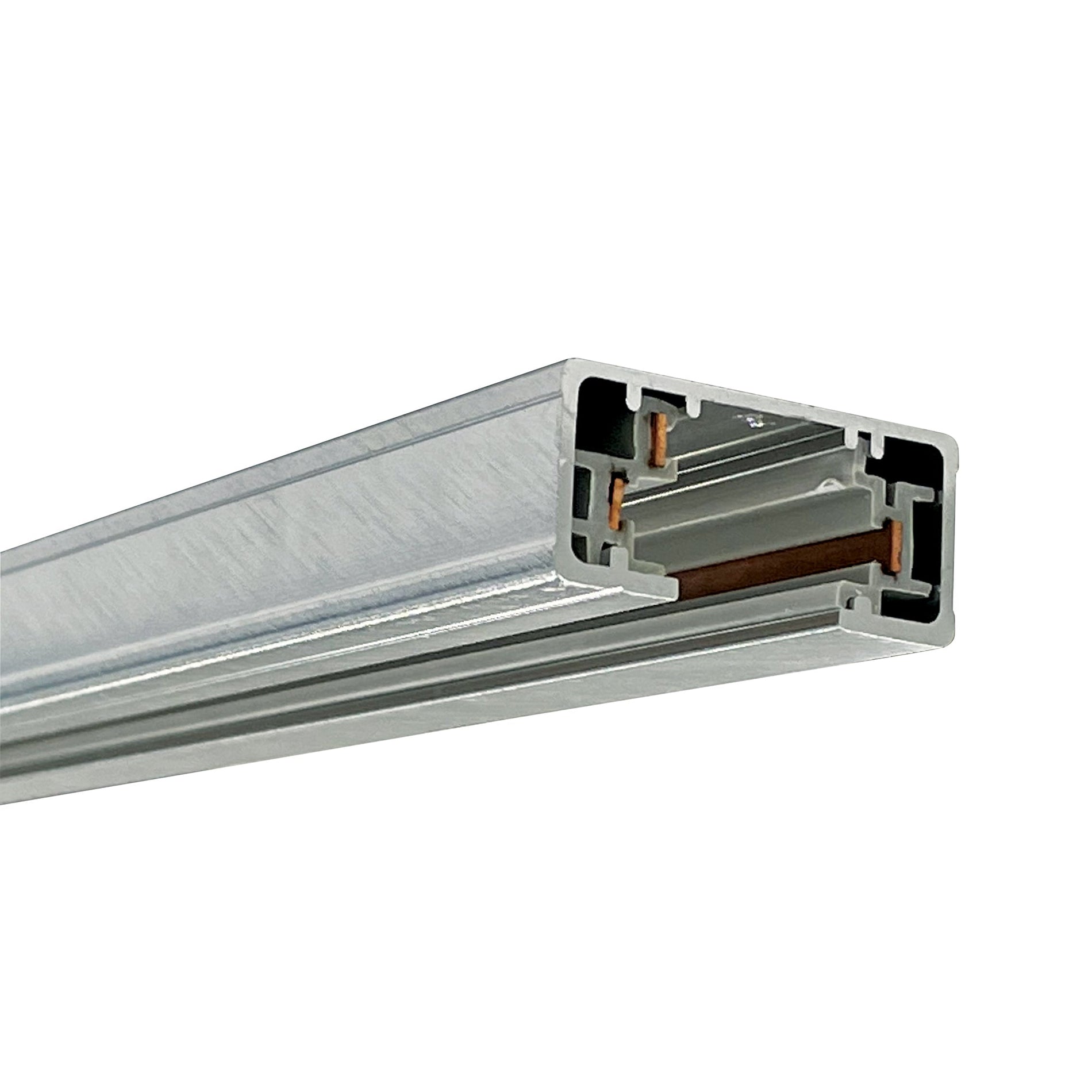 Nora NT-303N 6 ft One-Circuit Track, Natural Metal Finish