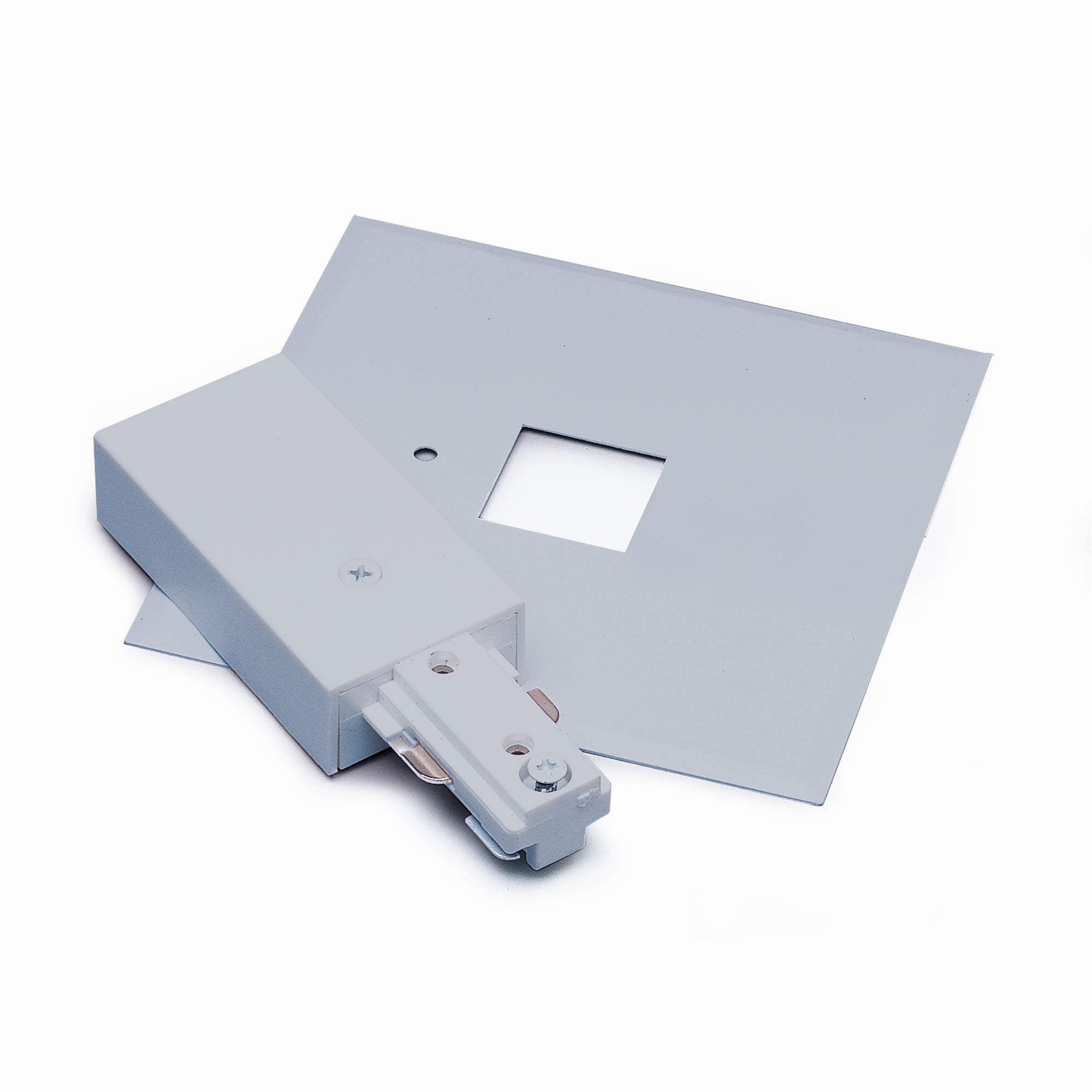 Nora NT-311S Live End Feed with Cover for One-Circuit Track, Silver Finish