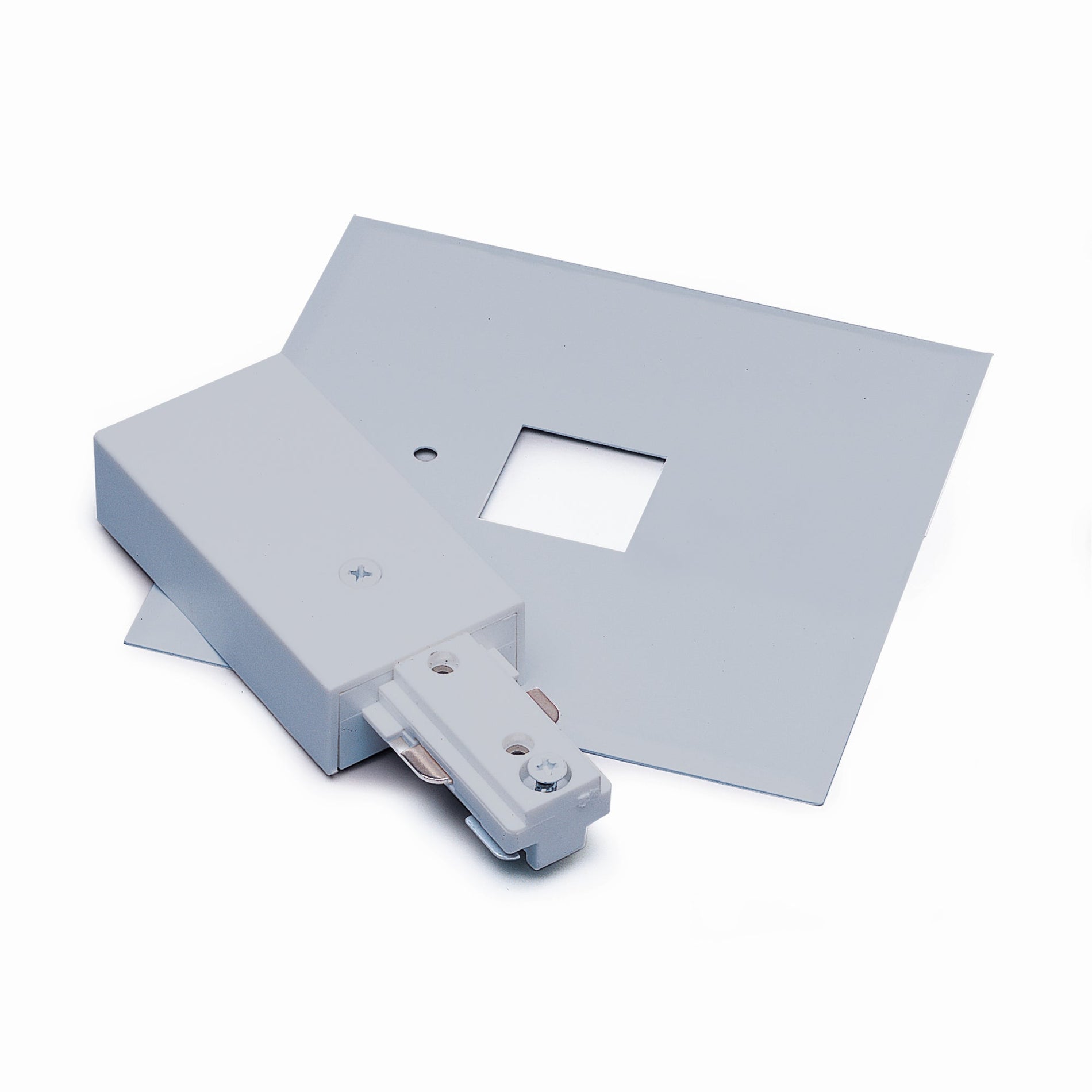 Nora NT-311S Live End Feed with Cover for One-Circuit Track, Silver Finish