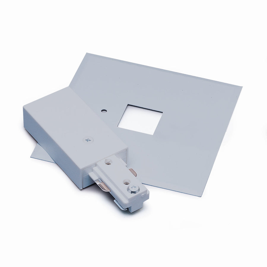 Nora NT-311S Live End Feed with Cover for One-Circuit Track, Silver Finish