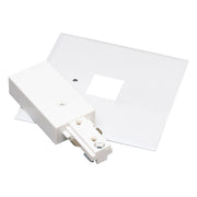 Nora NT-311W Live End Feed with Cover for One-Circuit Track, White Finish