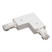 Nora NT-313W L-Connector for One-Circuit Track, White Finish