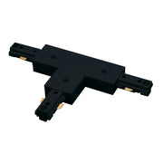 Nora NT-314B/L T-Connector for One-Circuit Track (Left Polarity), Black Finish