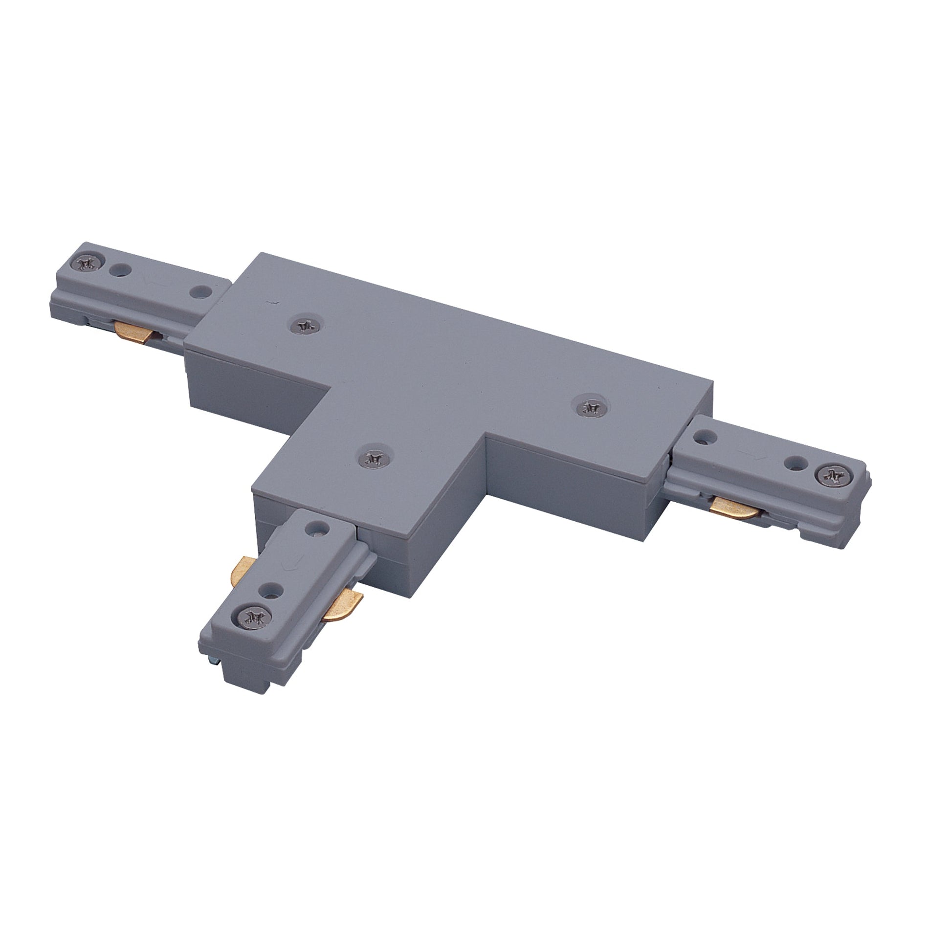 Nora NT-314S/L T-Connector for One-Circuit Track (Left Polarity), Silver Finish