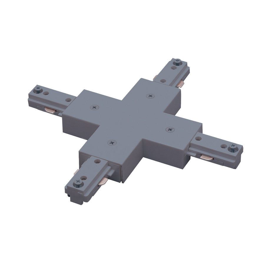 Nora NT-315S X-Connector for One-Circuit Track, Silver Finish