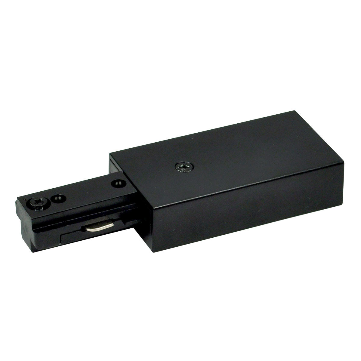 Nora NT-316B Live End Feed for One-Circuit Track (Right Polarity), Black Finish