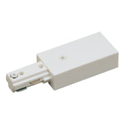 Nora NT-316W Live End Feed for One-Circuit Track (Right Polarity), White Finish
