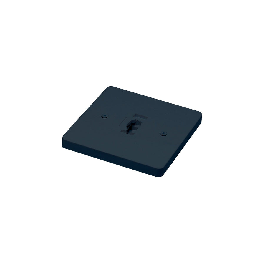 Nora NT-319B Square Monopoint Canopy for Line Voltage Track Heads, Black Finish