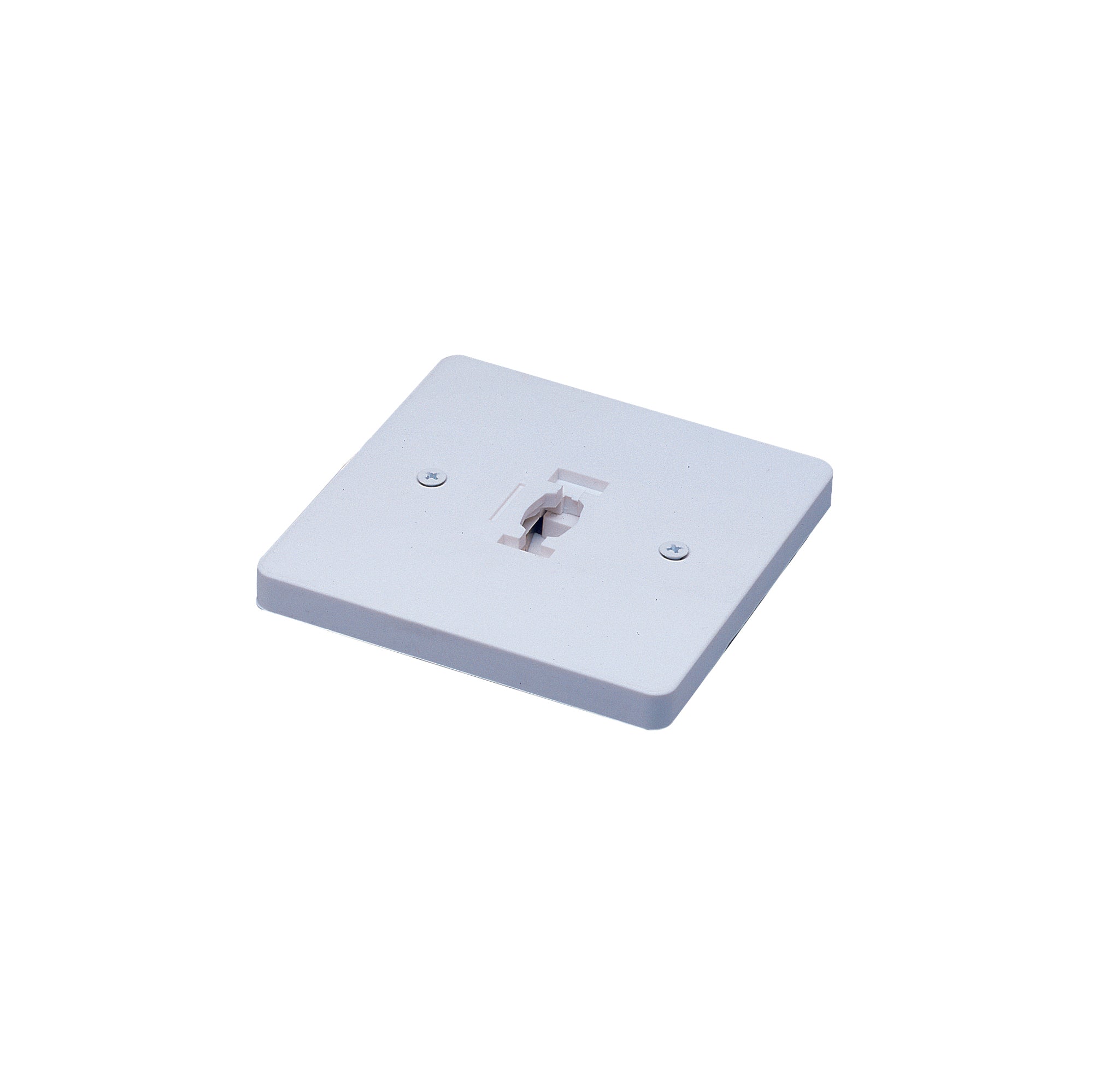 Nora NT-319S Square Monopoint Canopy for Line Voltage Track Heads, Silver Finish