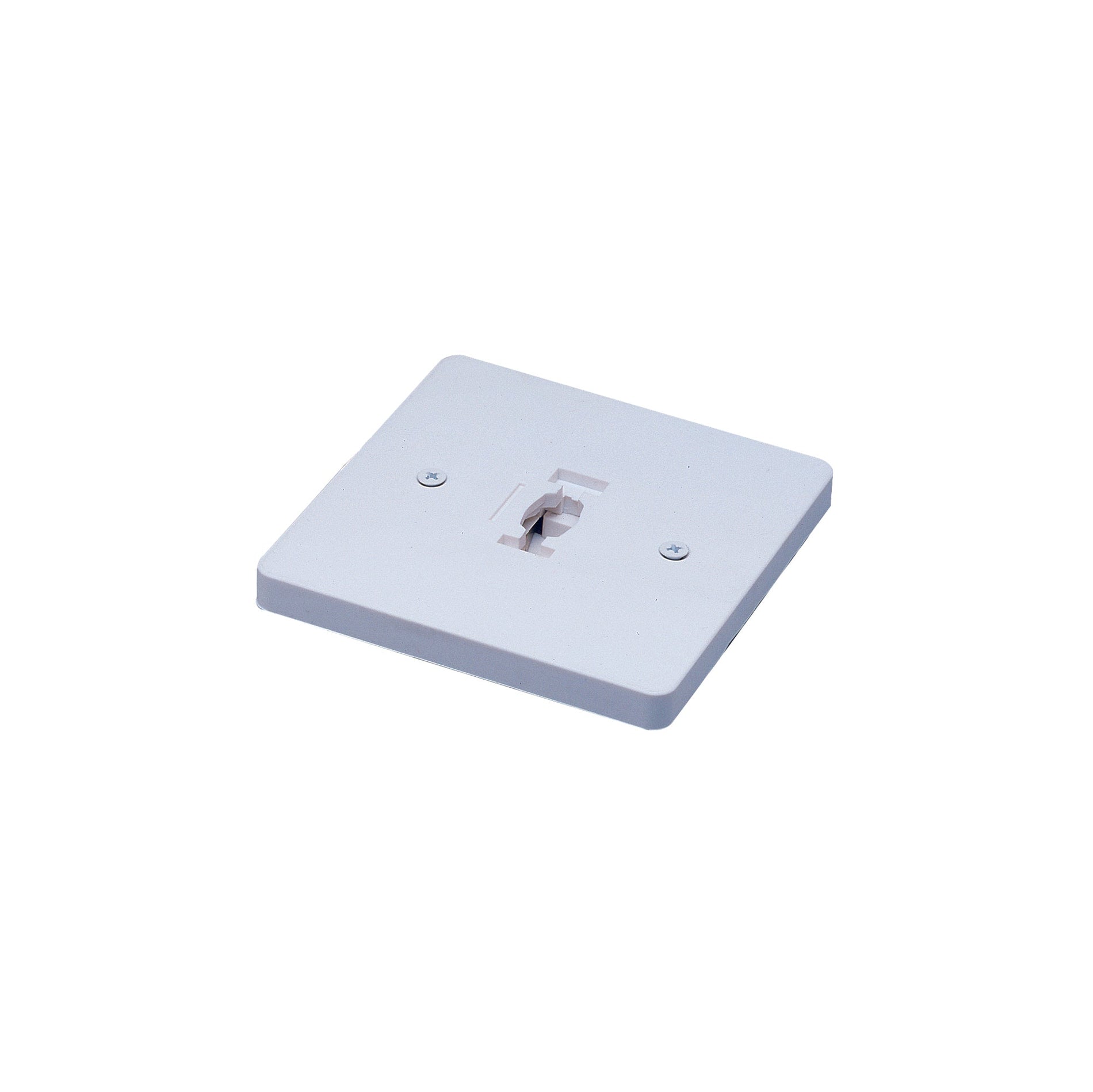 Nora NT-319S Square Monopoint Canopy for Line Voltage Track Heads, Silver Finish