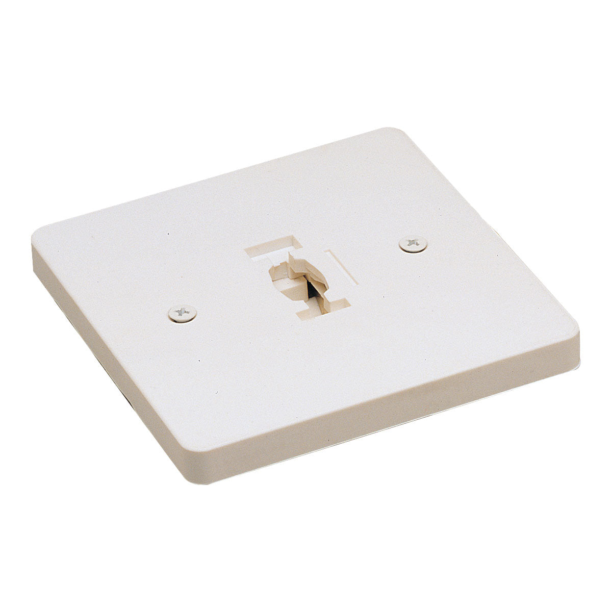 Nora NT-319W Square Monopoint Canopy for Line Voltage Track Heads, White Finish