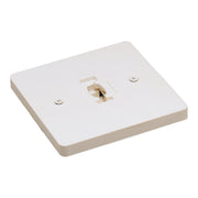 Nora NT-319W Square Monopoint Canopy for Line Voltage Track Heads, White Finish