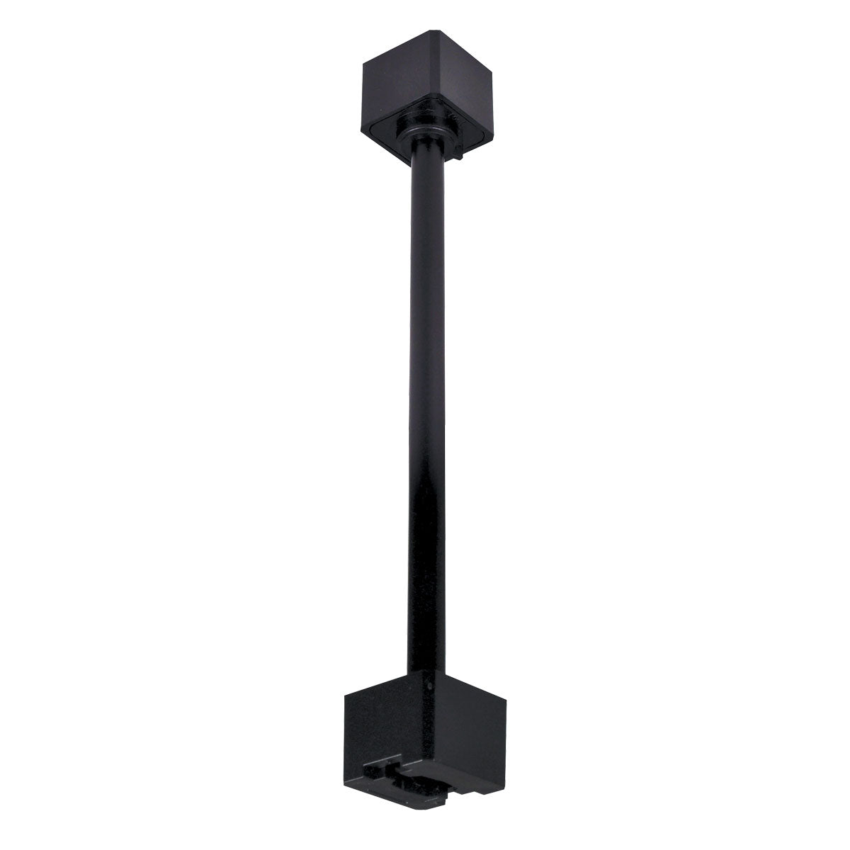 24" Track Head Extension Rod for L-Style Track, Black Finish