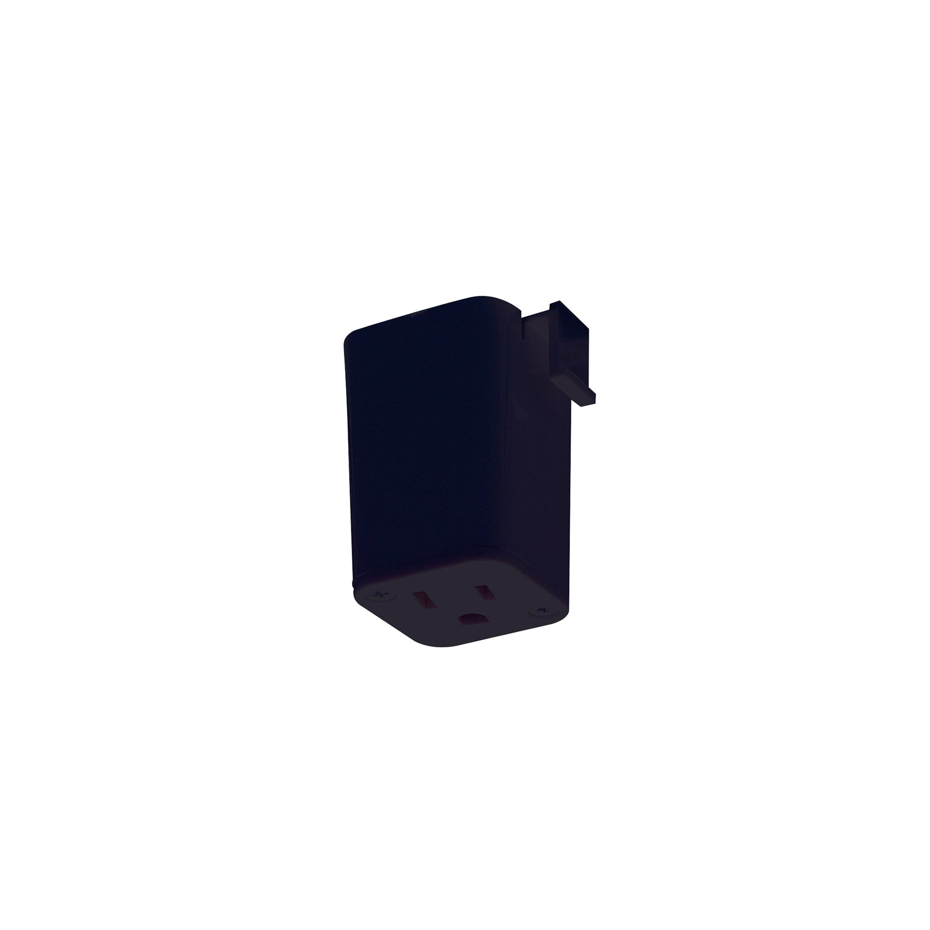 Nora NT-327B/J Outlet Adapter for J-Style Track Systems, Black Finish