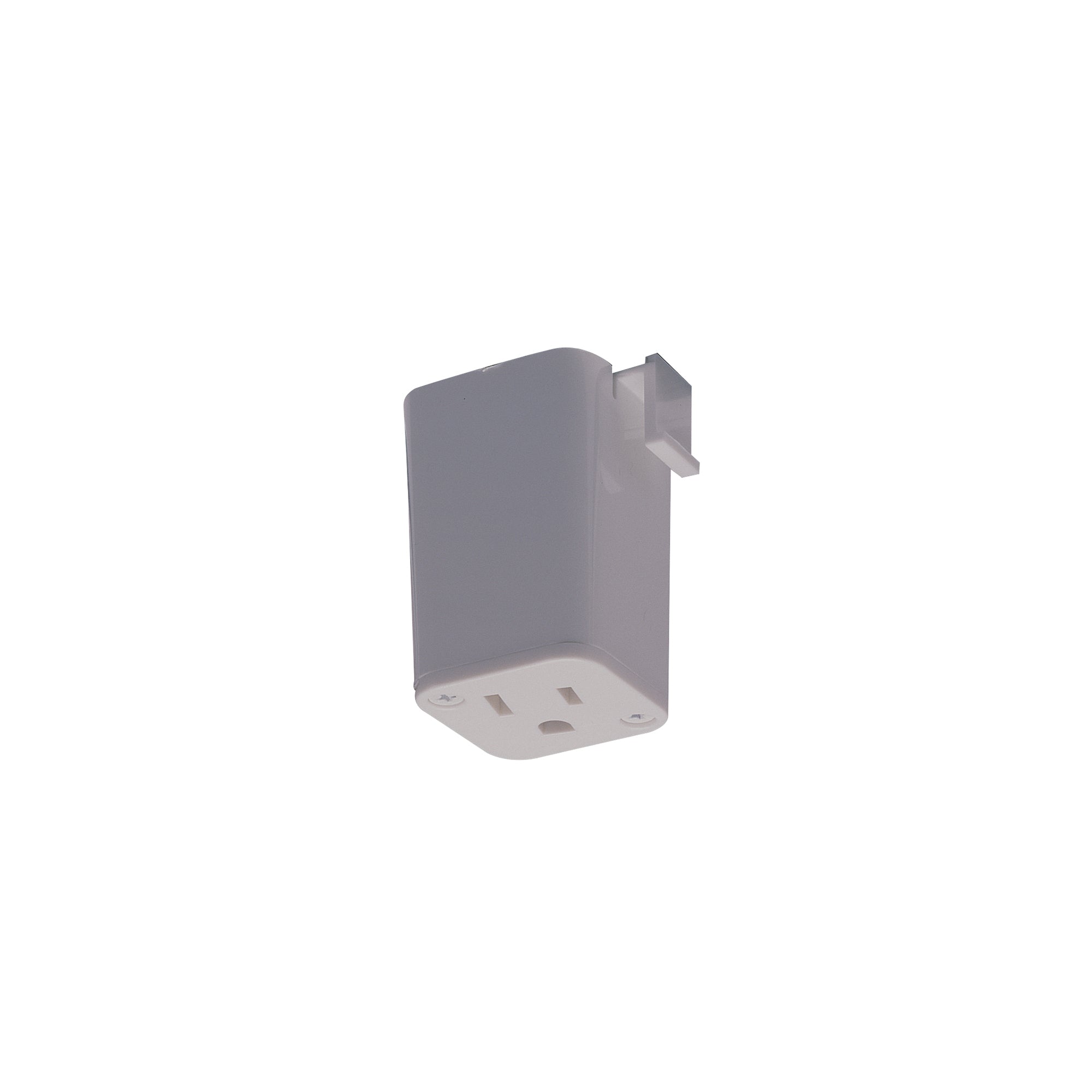 Nora NT-327S/L Outlet Adapter for L-Style Track Systems, Silver Finish