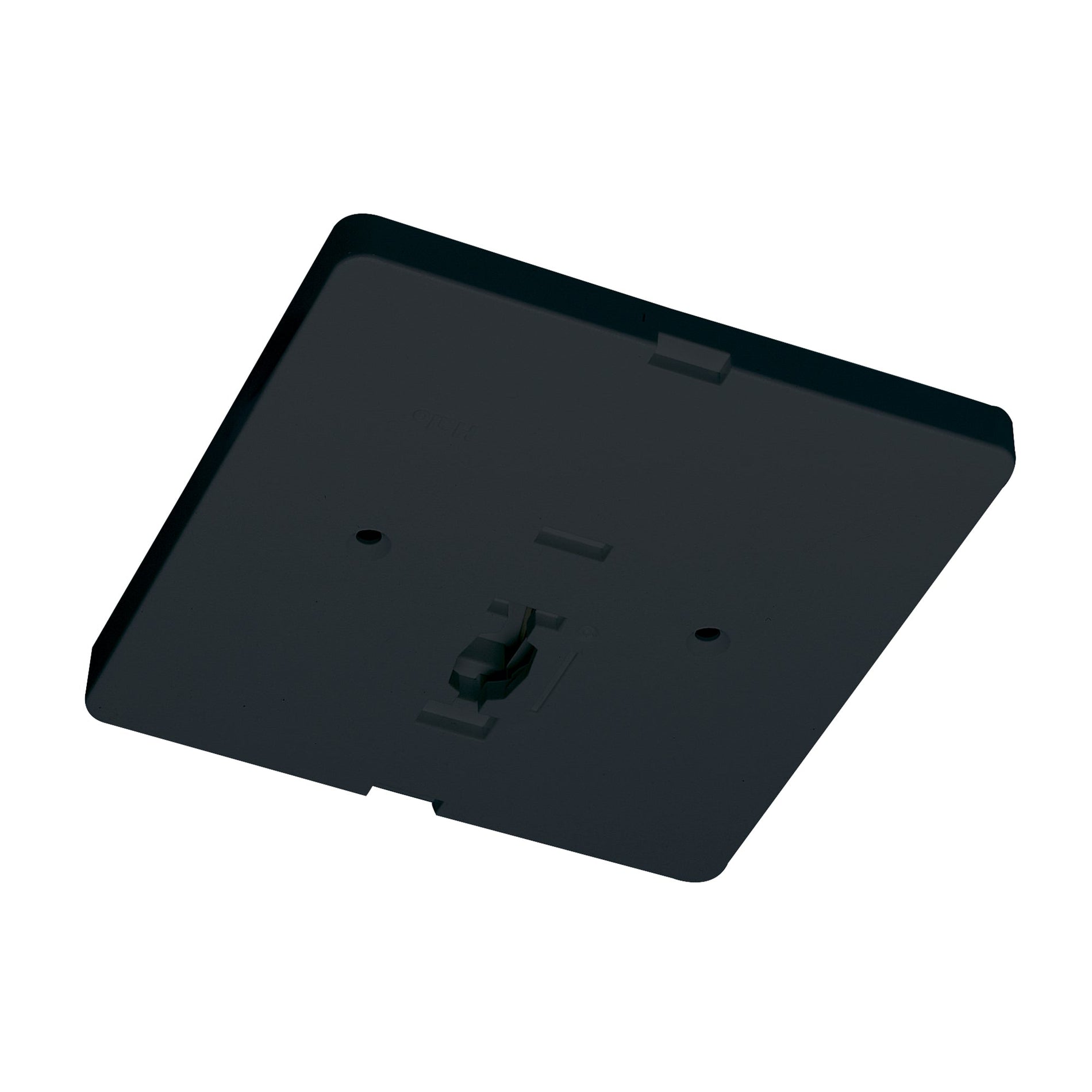 Nora NT-337B Square Monopoint Canopy for Low Voltage Track Head, Black Finish