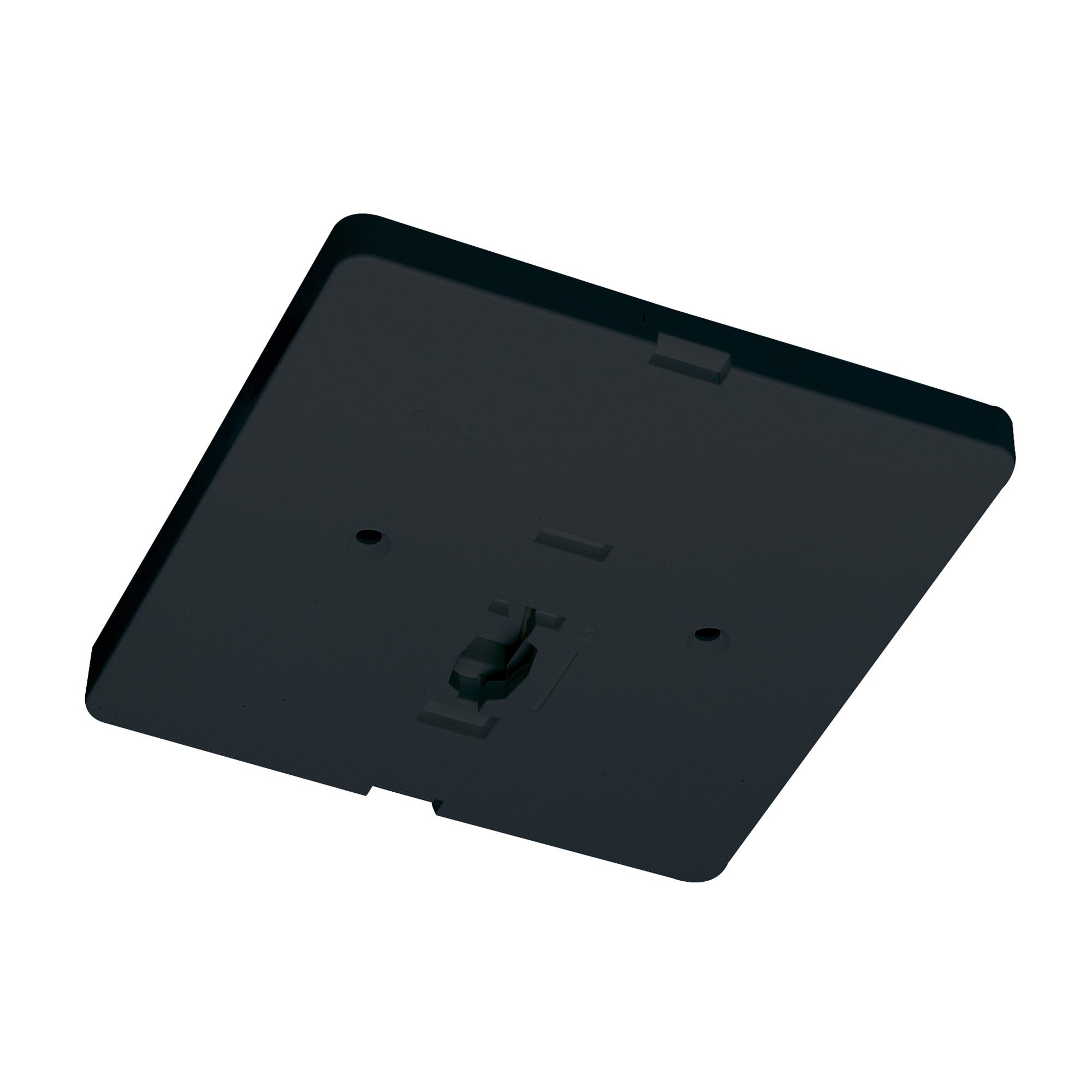 Nora NT-337B Square Monopoint Canopy for Low Voltage Track Head, Black Finish