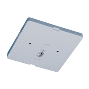 Nora NT-337S Square Monopoint Canopy for Low Voltage Track Head, Silver Finish