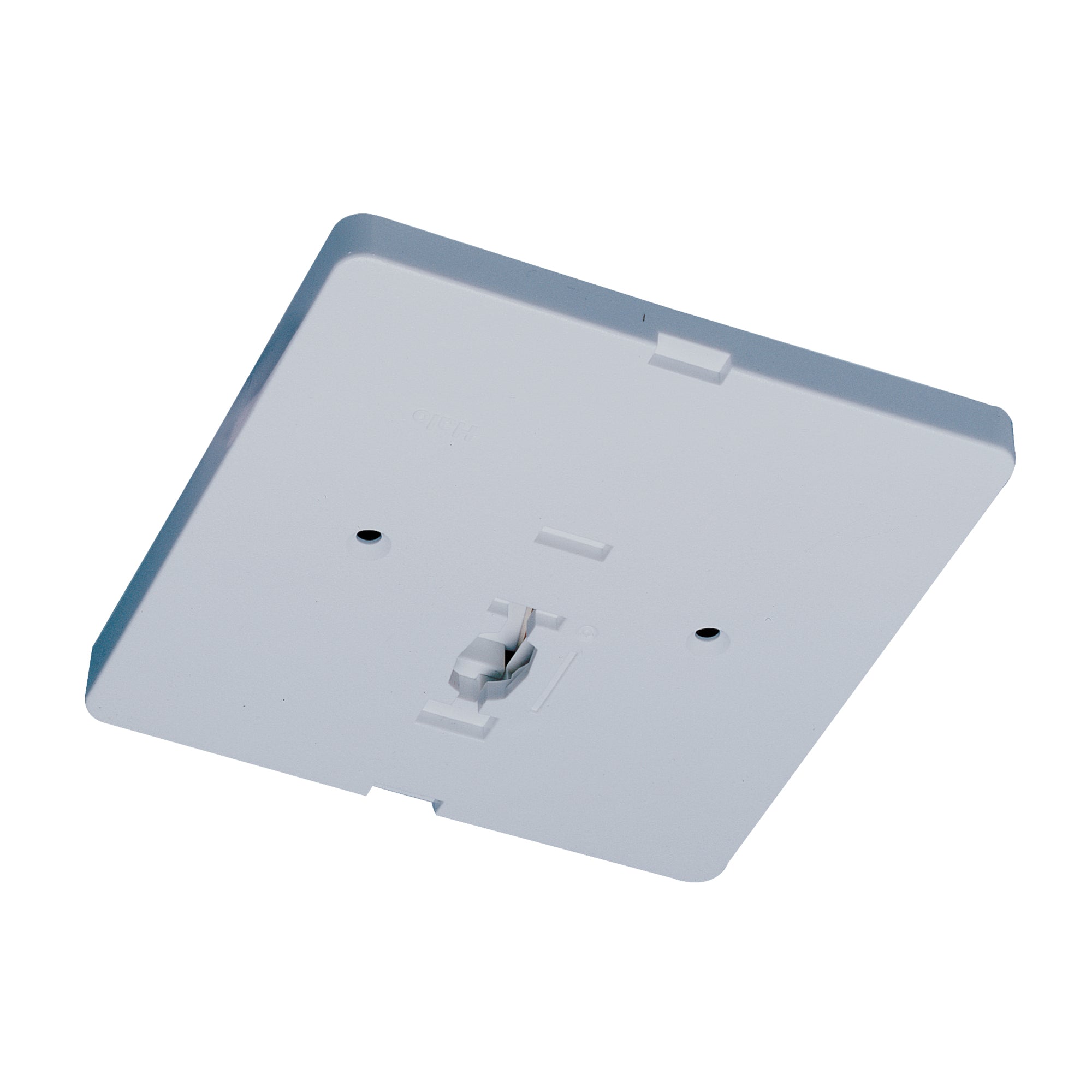 Nora NT-337S Square Monopoint Canopy for Low Voltage Track Head, Silver Finish