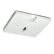 Nora NT-337W Square Monopoint Canopy for Low Voltage Track Head, White Finish