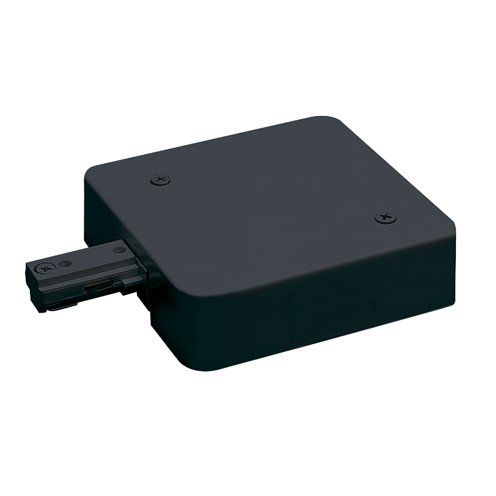 Nora NT-348B/7.5A Live End Feed w/ Current Limiter, 7.5 Amps, One-Circuit Track, Black Finish