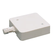 Nora NT-348W/0.5A Live End Feed w/ Current Limiter, 0.5 Amps, One-Circuit Track, White Finish