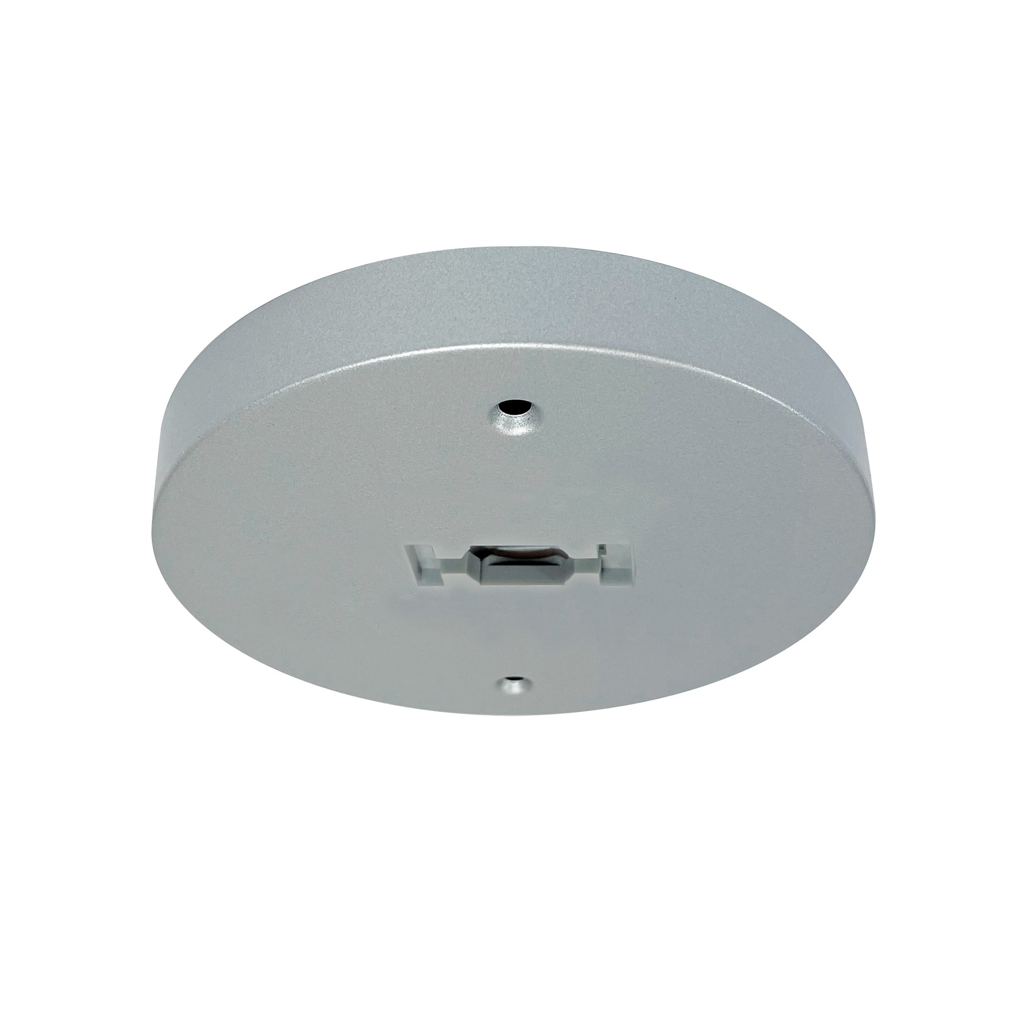 Nora NT-366S Round Monopoint Canopy for Line Voltage Track Heads, Silver Finish