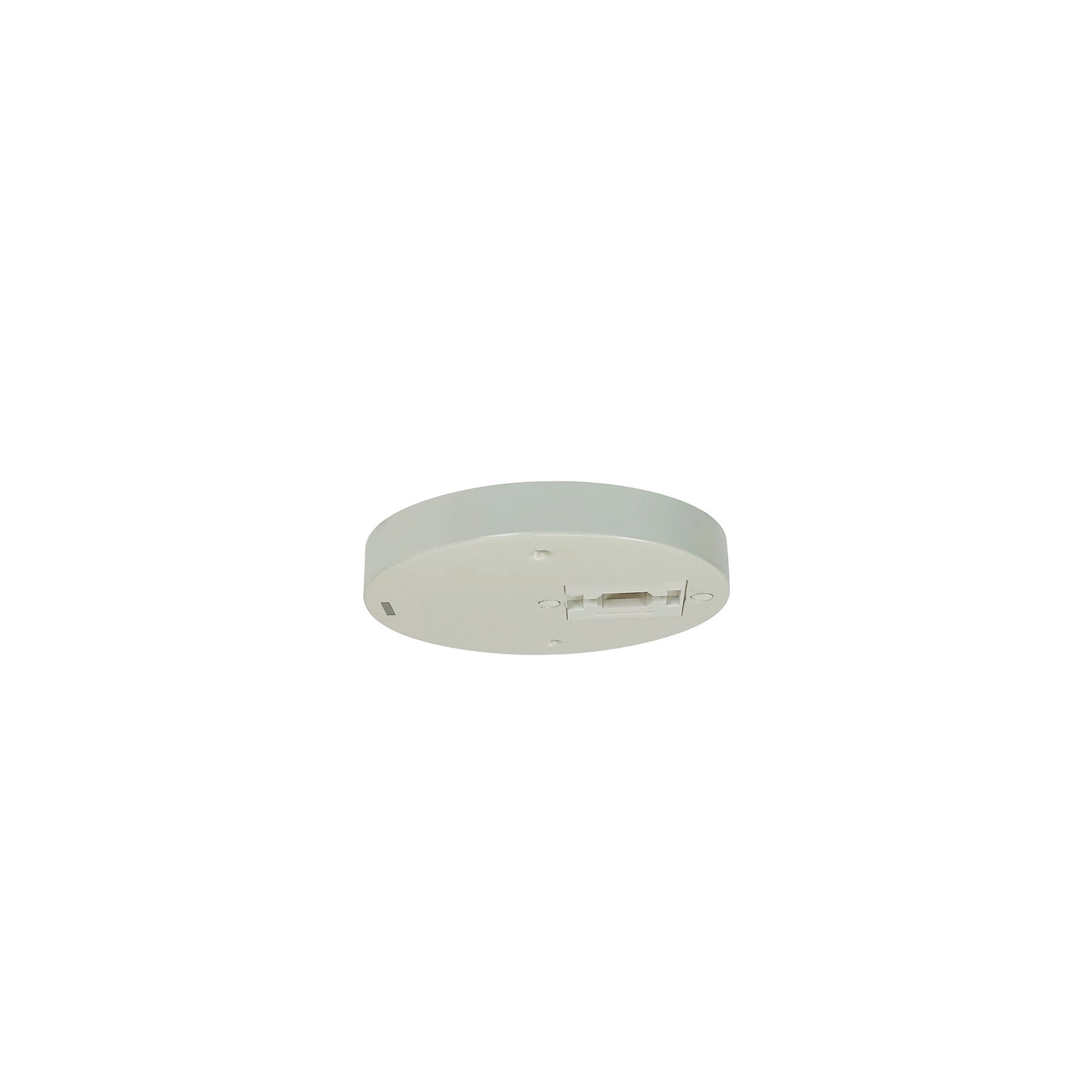 Nora NT-379W Round Monopoint Canopy for Aiden Track Head (NTE-850), White Finish