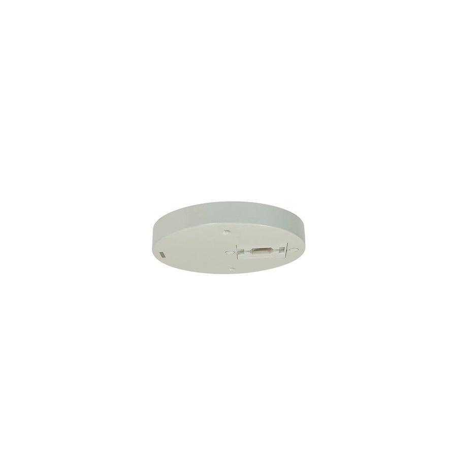 Nora NT-379W Round Monopoint Canopy for Aiden Track Head (NTE-850), White Finish