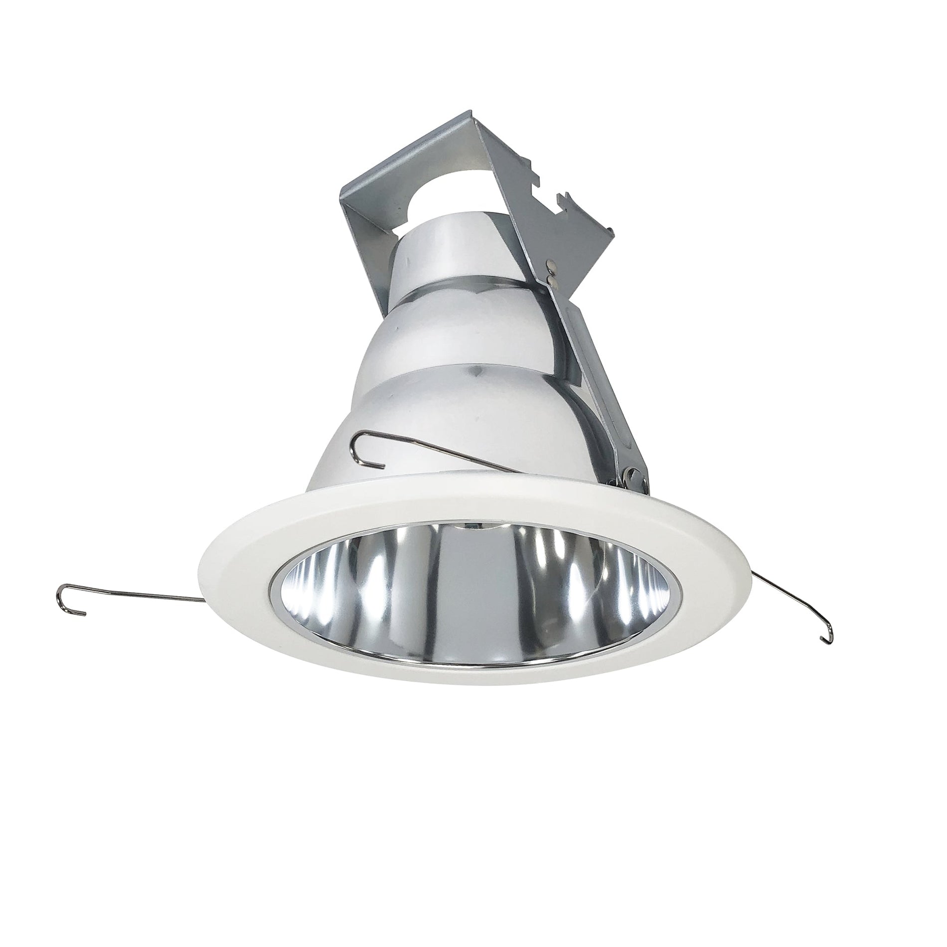 Nora NT-5021C 5 inch Reflector Cone w/ Metal Ring, Chrome/White