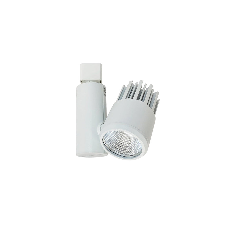 Nora NTE-845L930X15W Aiden LED Track Head, 1250lm / 14W, 3000K, Spot/Flood, White