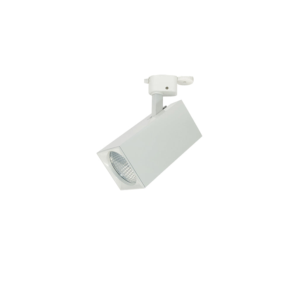 Nora Lighting NTE-85433M935W Jason LED Track Head, Square, 2800lm, 38W, 3500K, 90+ CRI, Medium, White