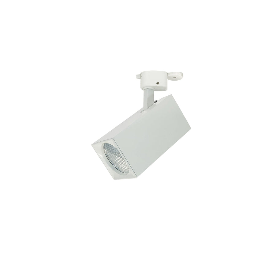 Nora NTE-85433S935W Jason LED Track Head, Square, 2800lm, 38W, 3500K, 90+ CRI, Spot, White