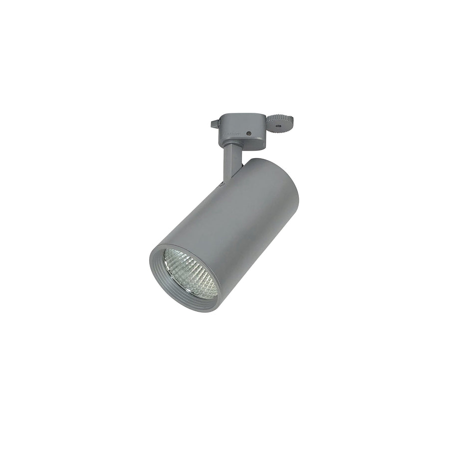 Nora NTE-85518M35S Jason LED Track Head, Cylinder, 18W, 35K, 80+ CRI, Med. Flood, Silver